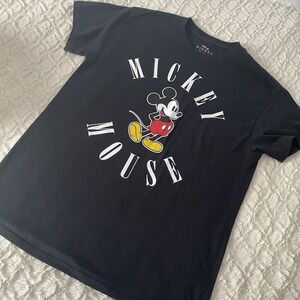 Disney Mickey Mouse Black Shortsleeved Tshirt Tee Shirt‎ Medium Unisex